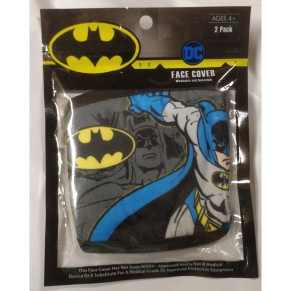 Kid's Batman Face Mask - 2 Pack - Picture 1 of 1